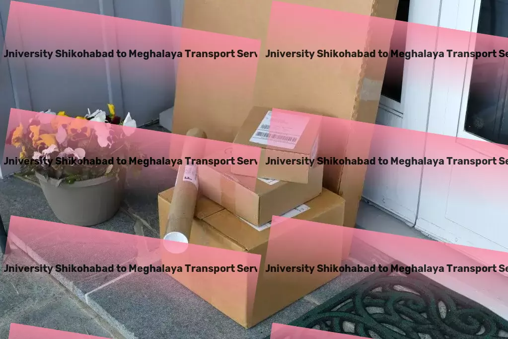 Js University Shikohabad to Meghalaya Transport Zero stress, maximum efficiency in India's transport scene! - Interstate parcel delivery