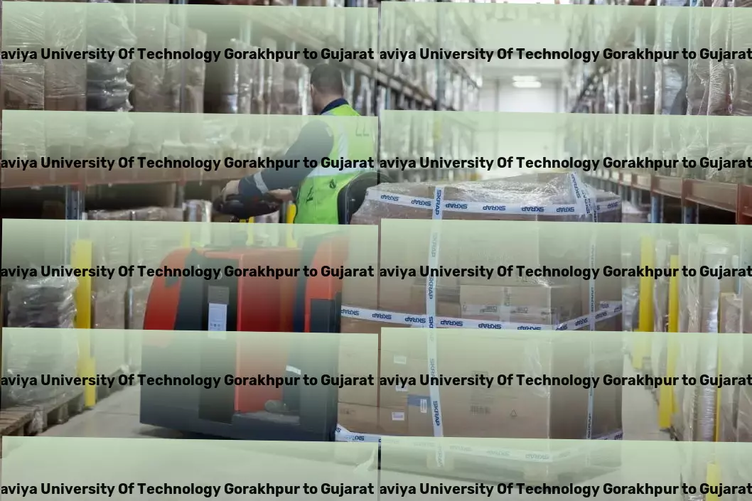 Madan Mohan Malaviya University Of Technology Gorakhpur to Gujarat Transport Innovate your way through Indian logistic hurdles. - Direct cargo shipping