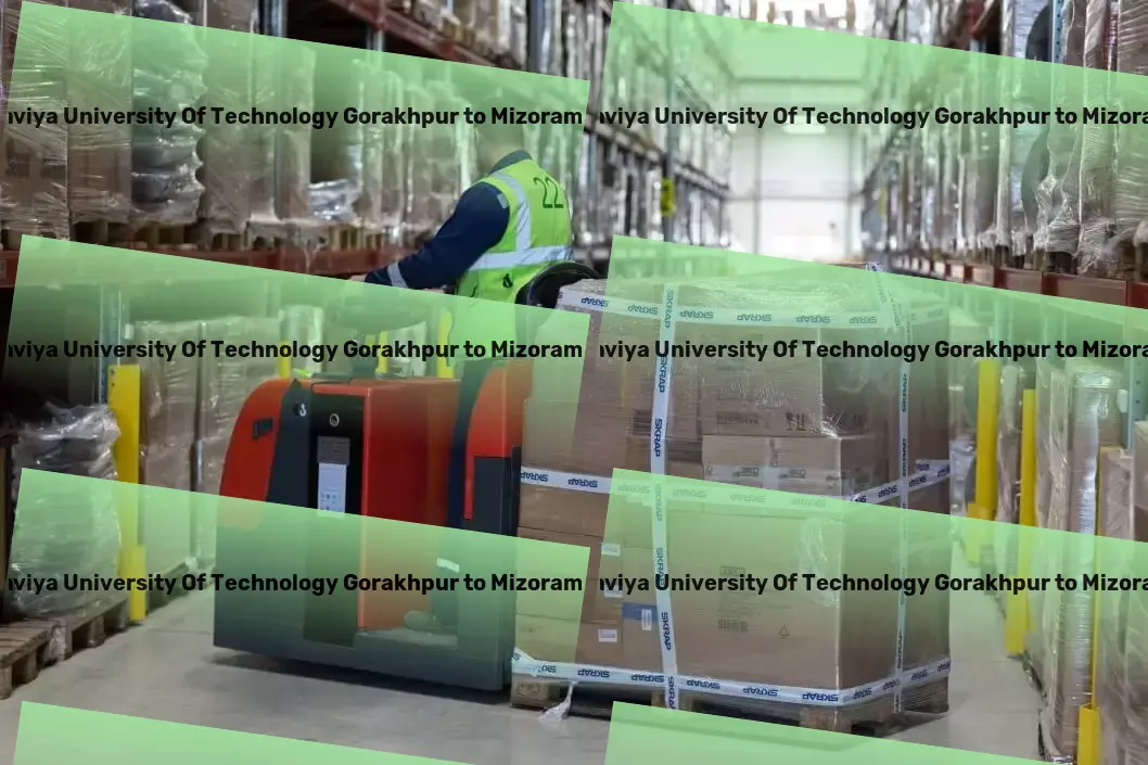 Madan Mohan Malaviya University Of Technology Gorakhpur to Mizoram Transport The ultimate choice for transcending transport challenges in India! - Advanced shipping logistics