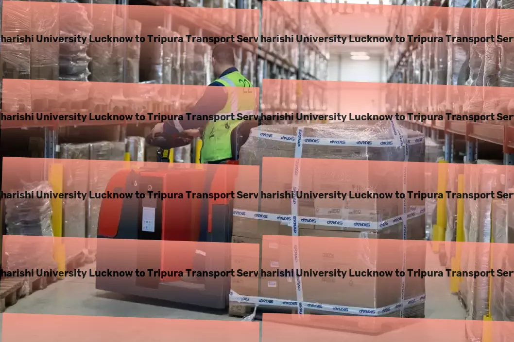 Maharishi University Lucknow to Tripura Transport Professional cargo forwarding