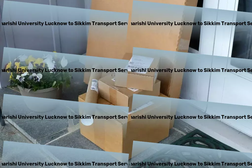 Maharishi University Lucknow to Sikkim Transport Commercial package delivery