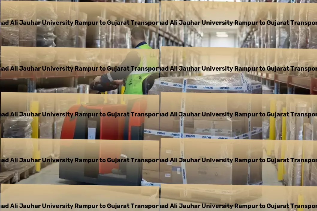 Mohammad Ali Jauhar University Rampur to Gujarat Transport Moving your goods with unmatched care throughout India! - Efficient cargo moving solutions