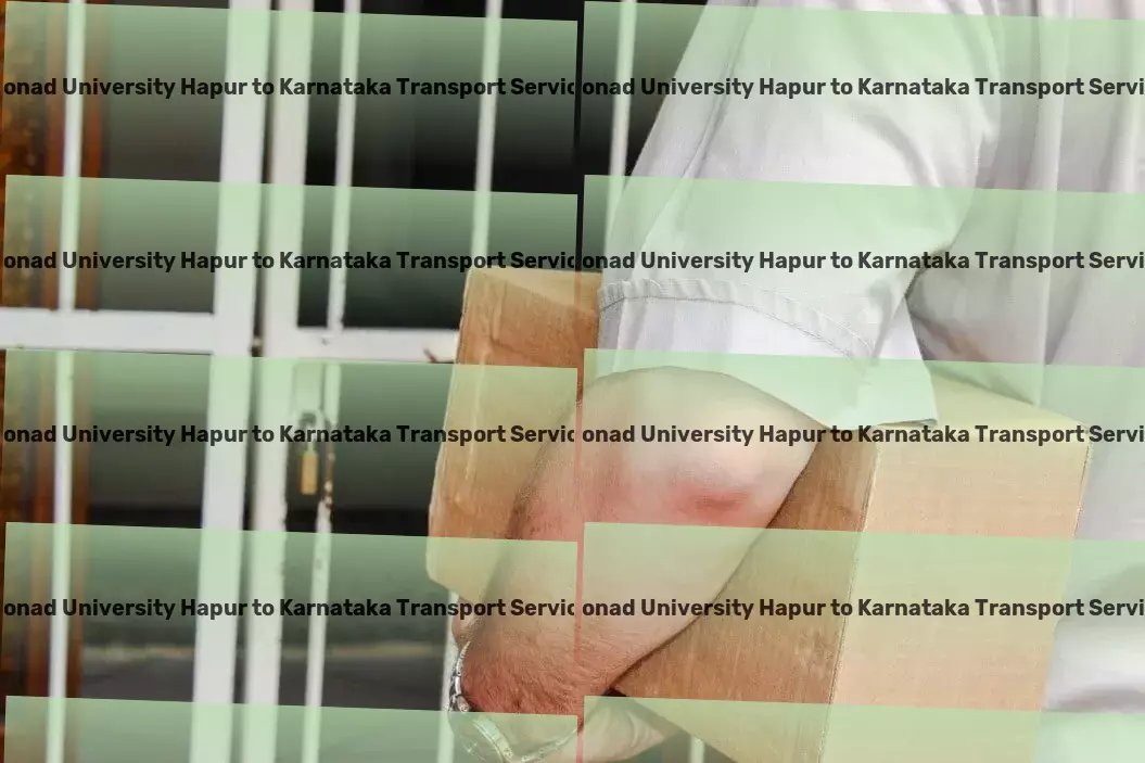 Monad University Hapur to Karnataka Transport Simplify your goods transport concerns in India! - Integrated goods shipment services