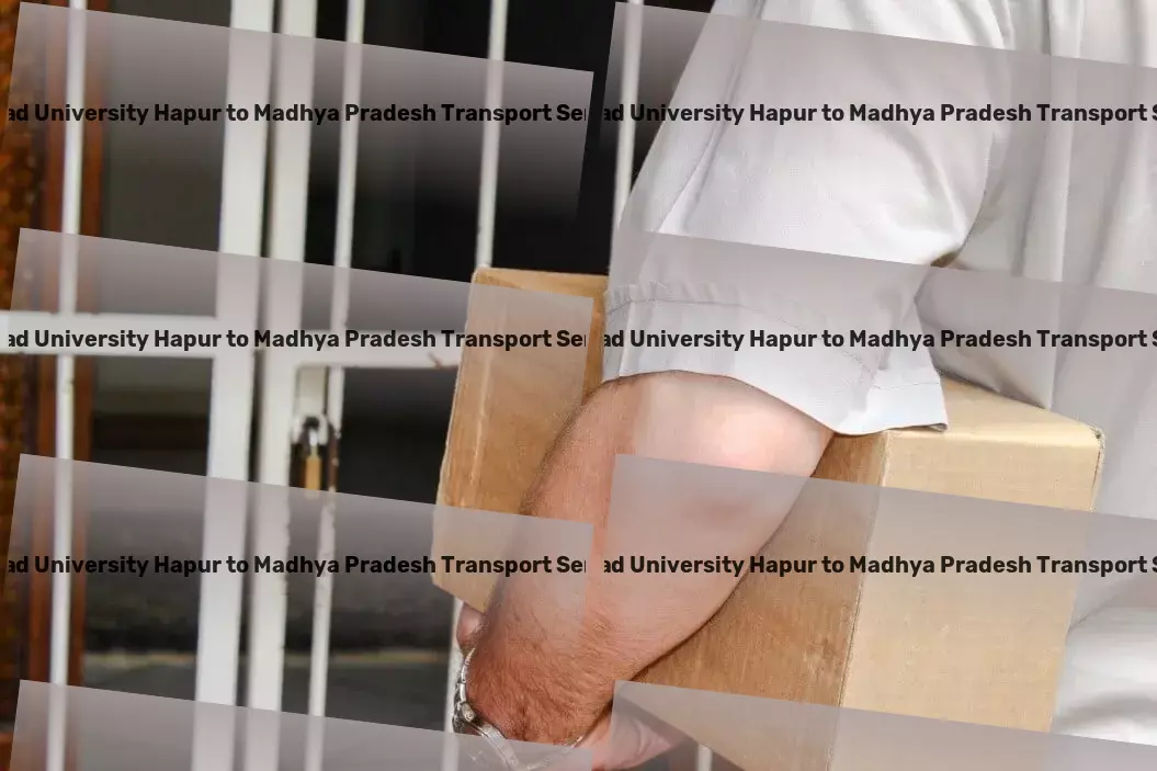 Monad University Hapur to Madhya Pradesh Transport Cargo handling