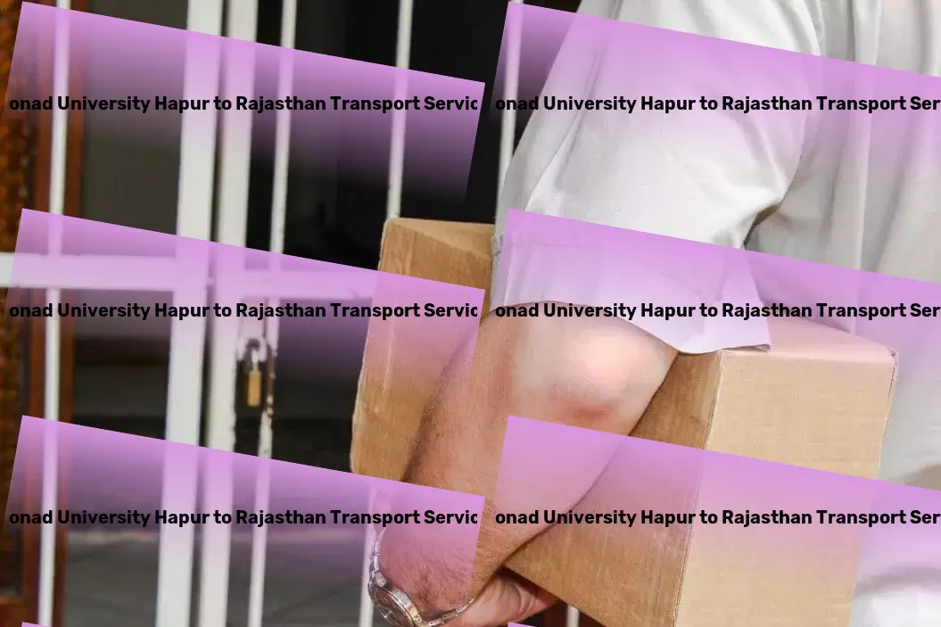 Monad University Hapur to Rajasthan Transport Transportation in India, reimagined for you! - Rapid goods shipment solutions