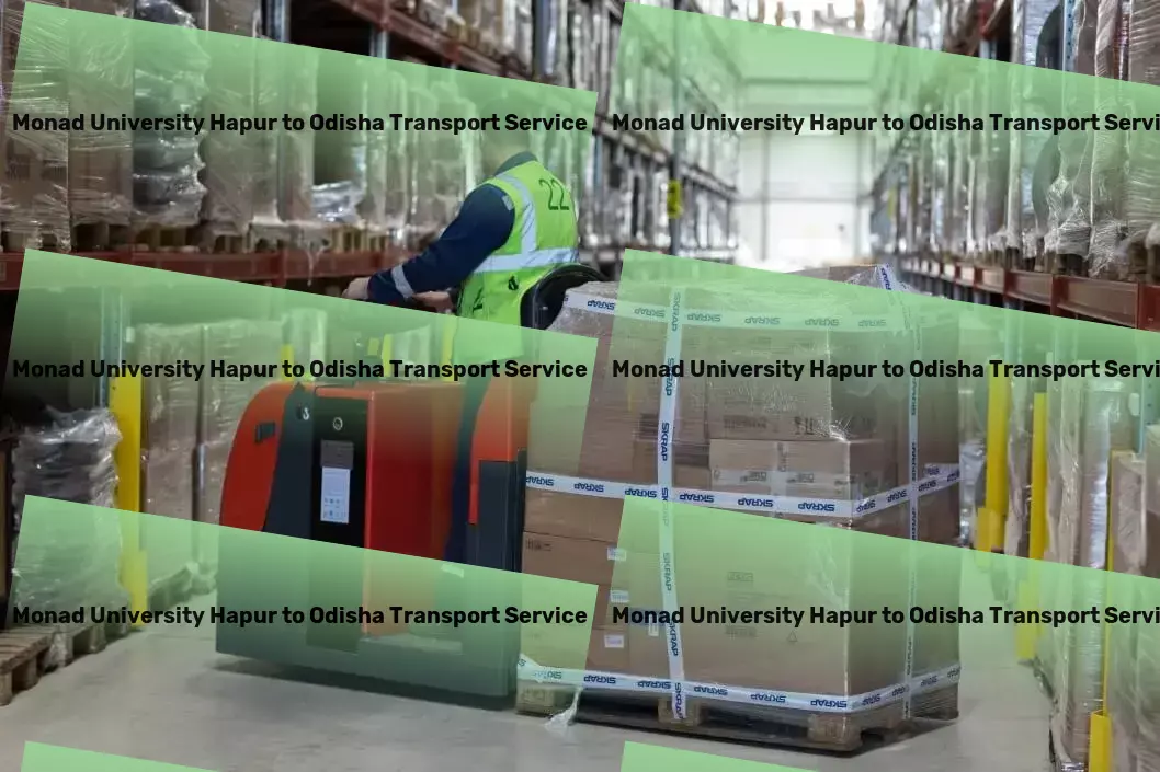 Monad University Hapur to Odisha Transport Advanced freight forwarding