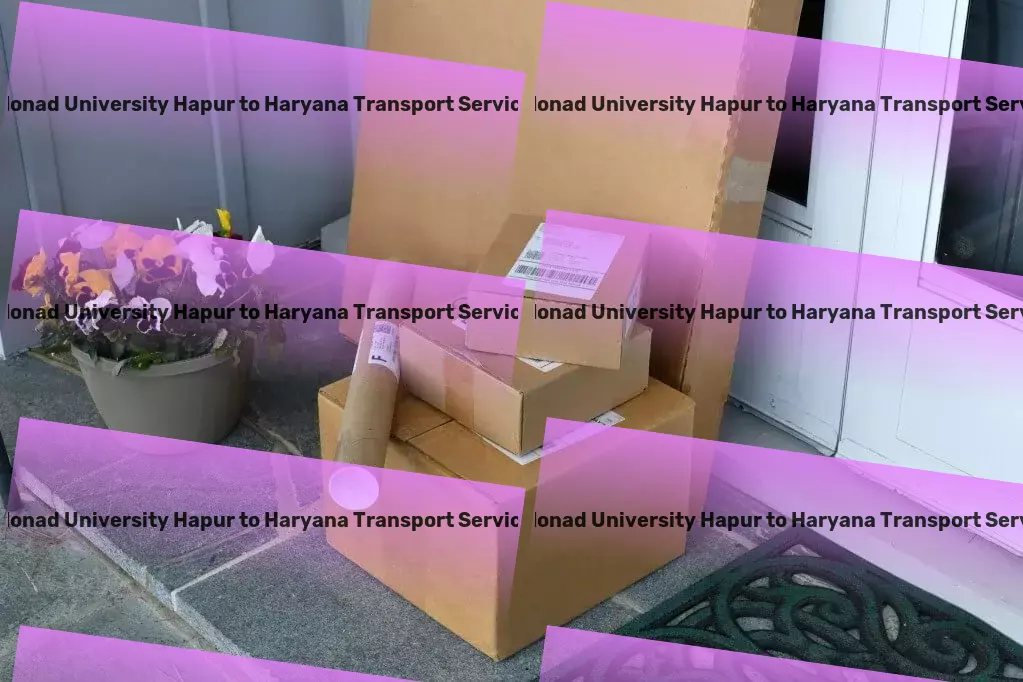 Monad University Hapur to Haryana Transport Exceeding expectations in logistics and transport! - Regional cargo forwarding