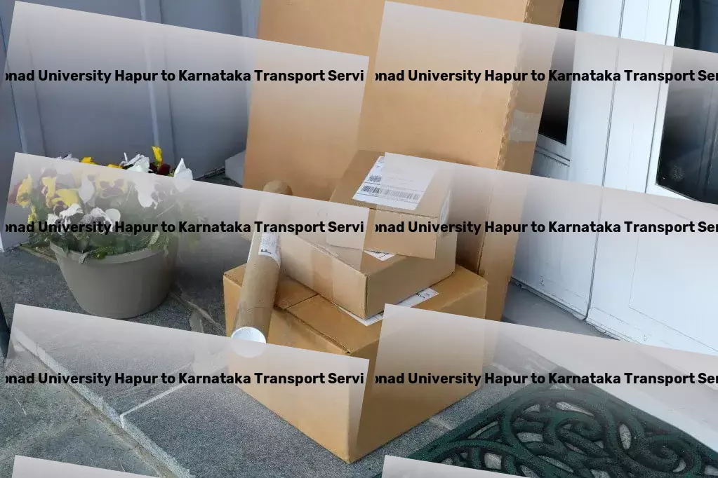 Monad University Hapur to Karnataka Transport Dedicated road freight