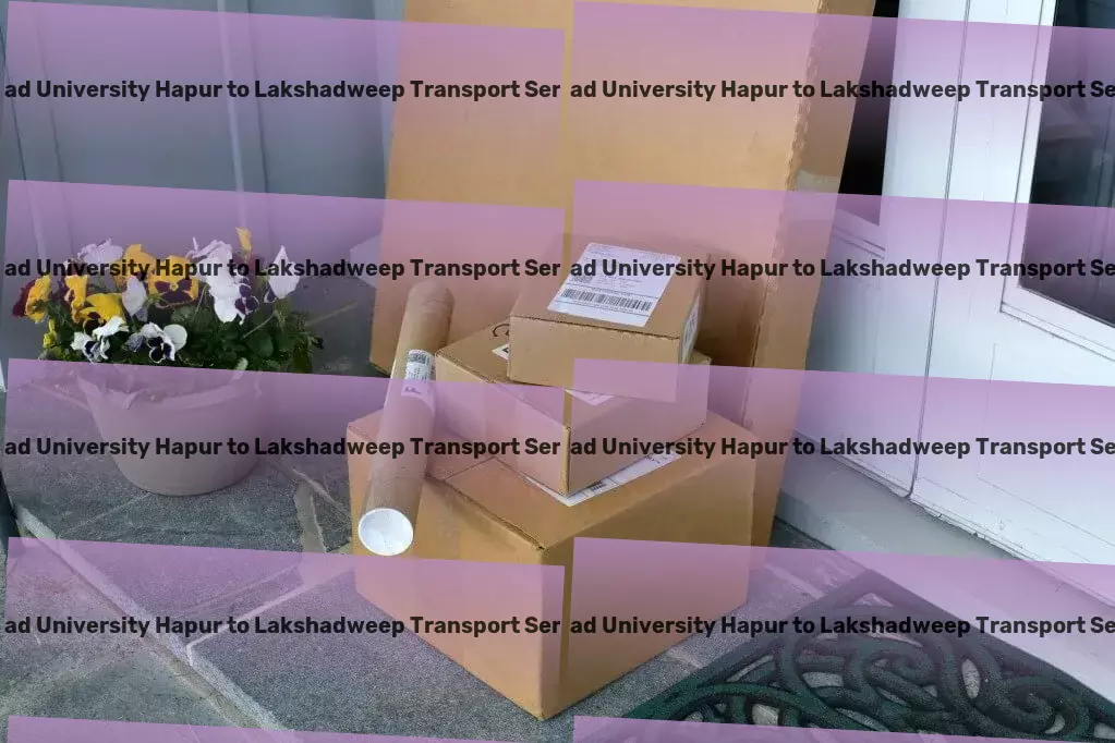 Monad University Hapur to Lakshadweep Transport National road cargo services