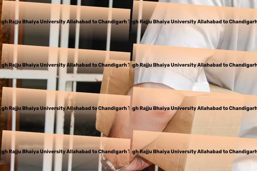 Prof Rajendra Singh Rajju Bhaiya University Allahabad to Chandigarh Transport Specialized package transport