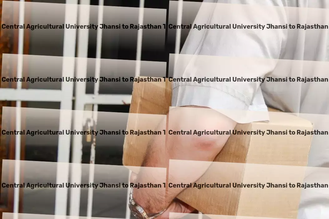 Rani Lakshmi Bai Central Agricultural University Jhansi to Rajasthan Transport Heavy load logistics