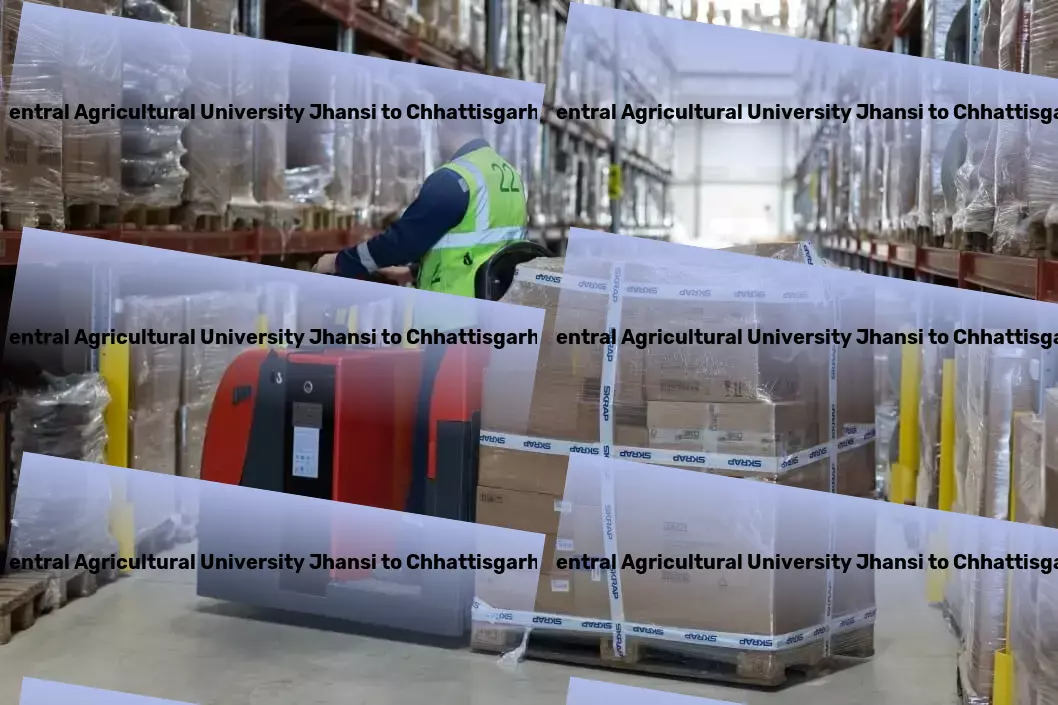 Rani Lakshmi Bai Central Agricultural University Jhansi to Chhattisgarh Transport Long-distance freight forwarding