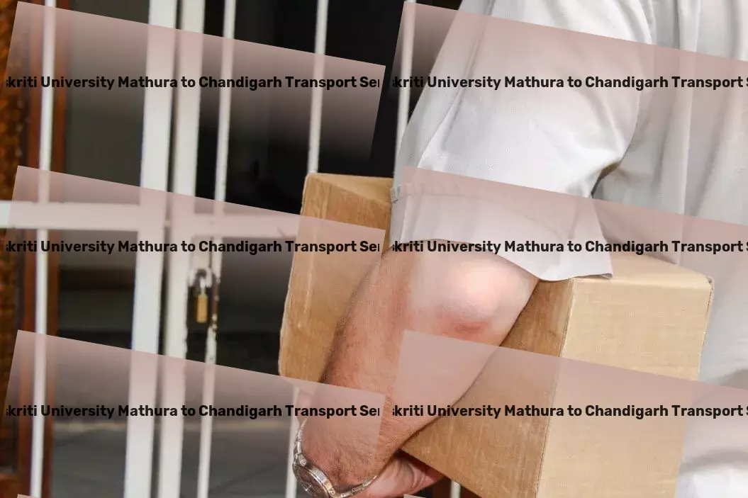 Sanskriti University Mathura to Chandigarh Transport Cargo forwarding services