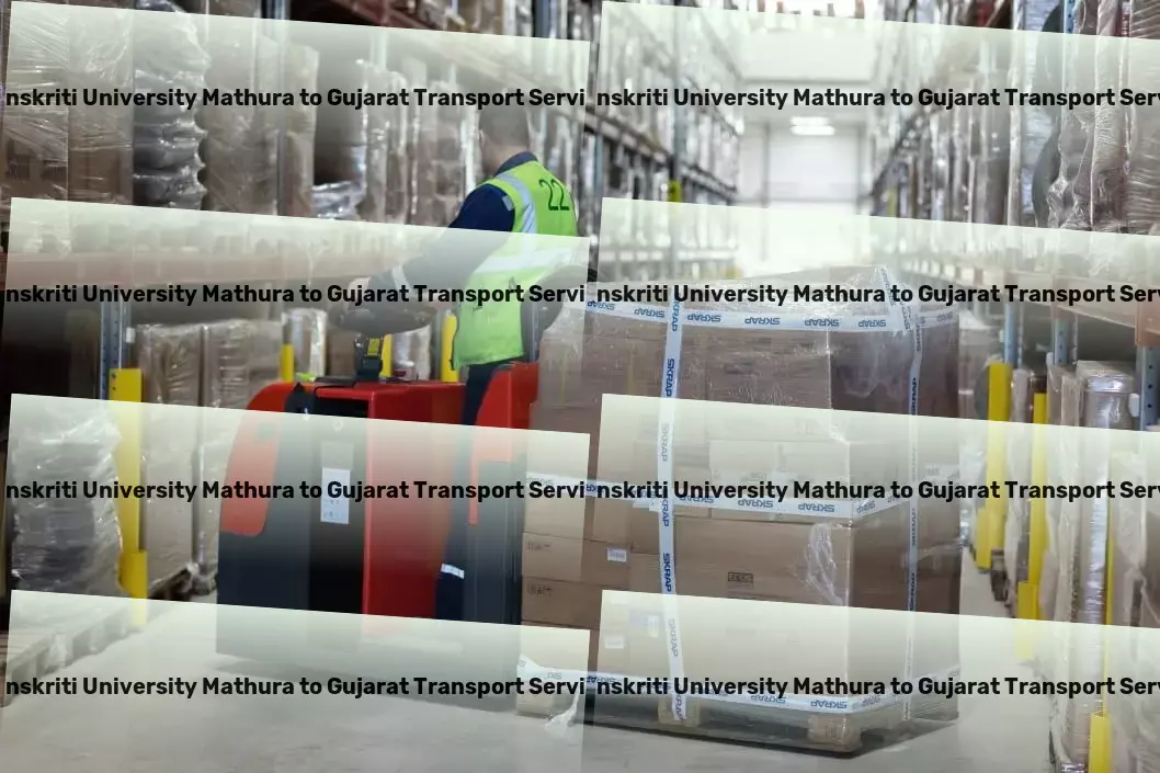 Sanskriti University Mathura to Gujarat Transport Transformative solutions for your logistics needs in India! - Express parcel services