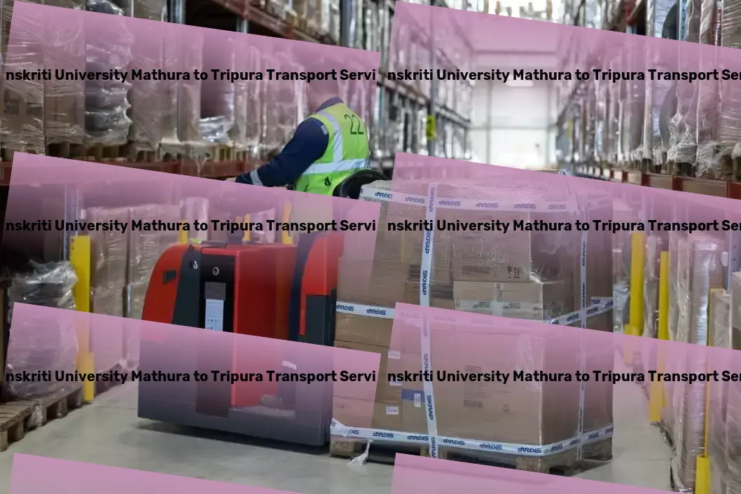 Sanskriti University Mathura to Tripura Transport Advance your business with our dependable logistics solutions in India. - Nationwide distribution services