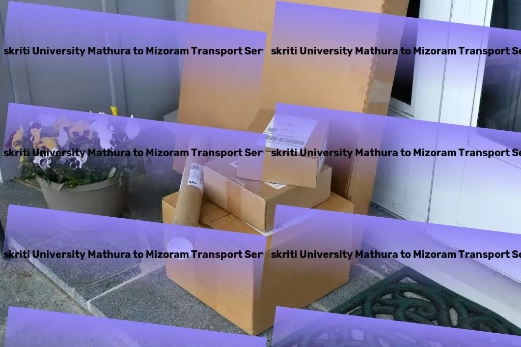 Sanskriti University Mathura to Mizoram Transport Rapid cargo forwarding