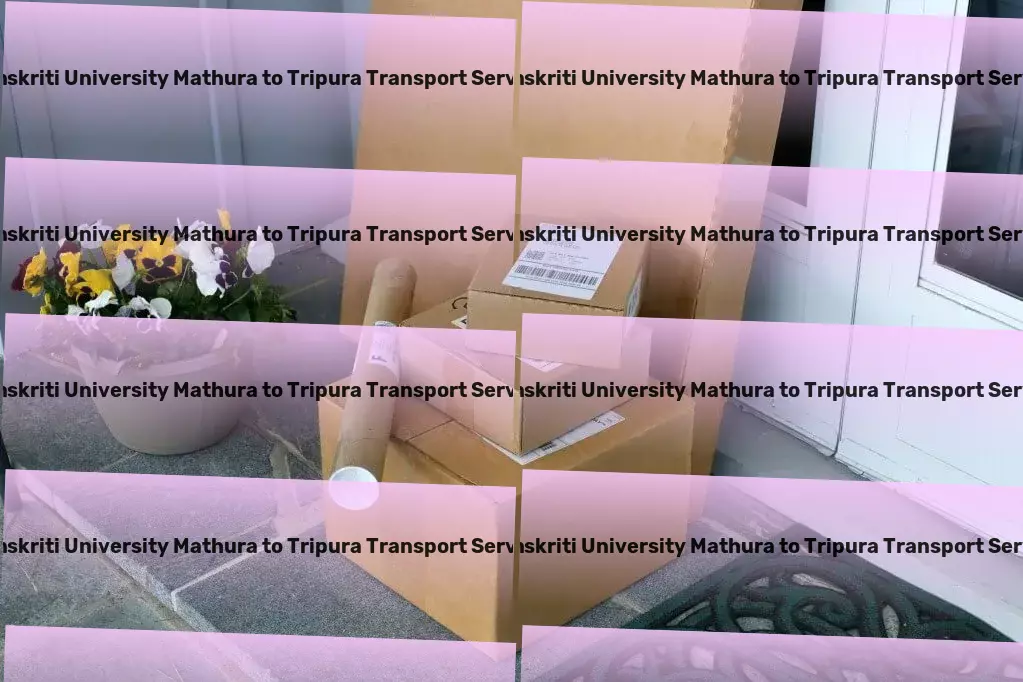 Sanskriti University Mathura to Tripura Transport Expedited delivery services