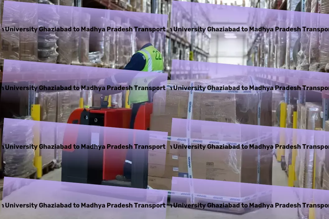 Santosh University Ghaziabad to Madhya Pradesh Transport Regular cargo transport