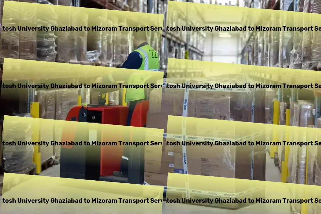 Santosh University Ghaziabad to Mizoram Transport Specialized furniture shipping