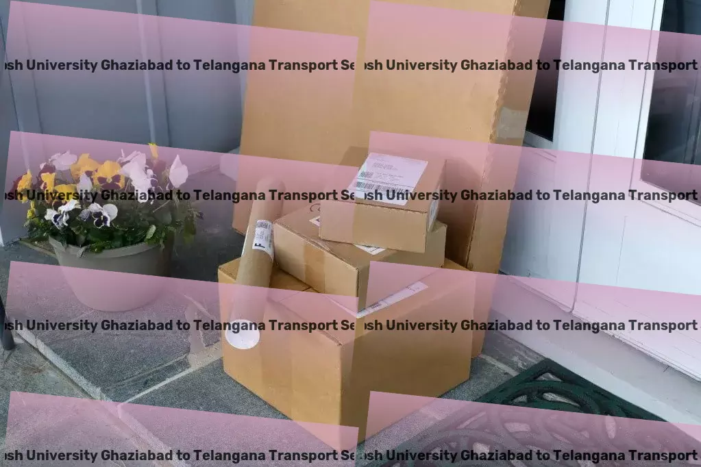 Santosh University Ghaziabad to Telangana Transport Pioneering a seamless transportation journey across India! - Industrial goods forwarding